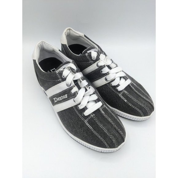 Dexter Shoes | Men's Dexter Kory II Bowling Shoes Size 8 M Black White Gray Fabric New | Color: Black/White | Size: 8 M | Coolparkolay_Ls's Closet